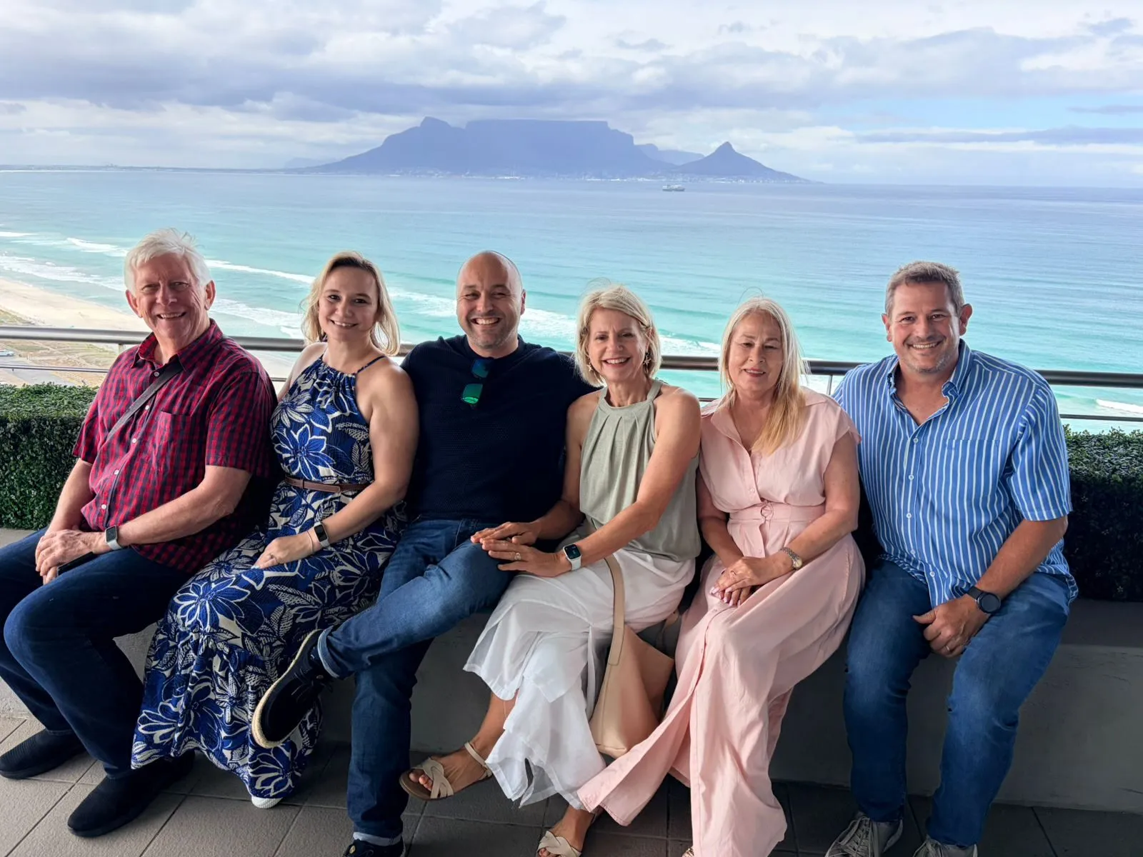 ActivPro team gathering with Table Mountain views